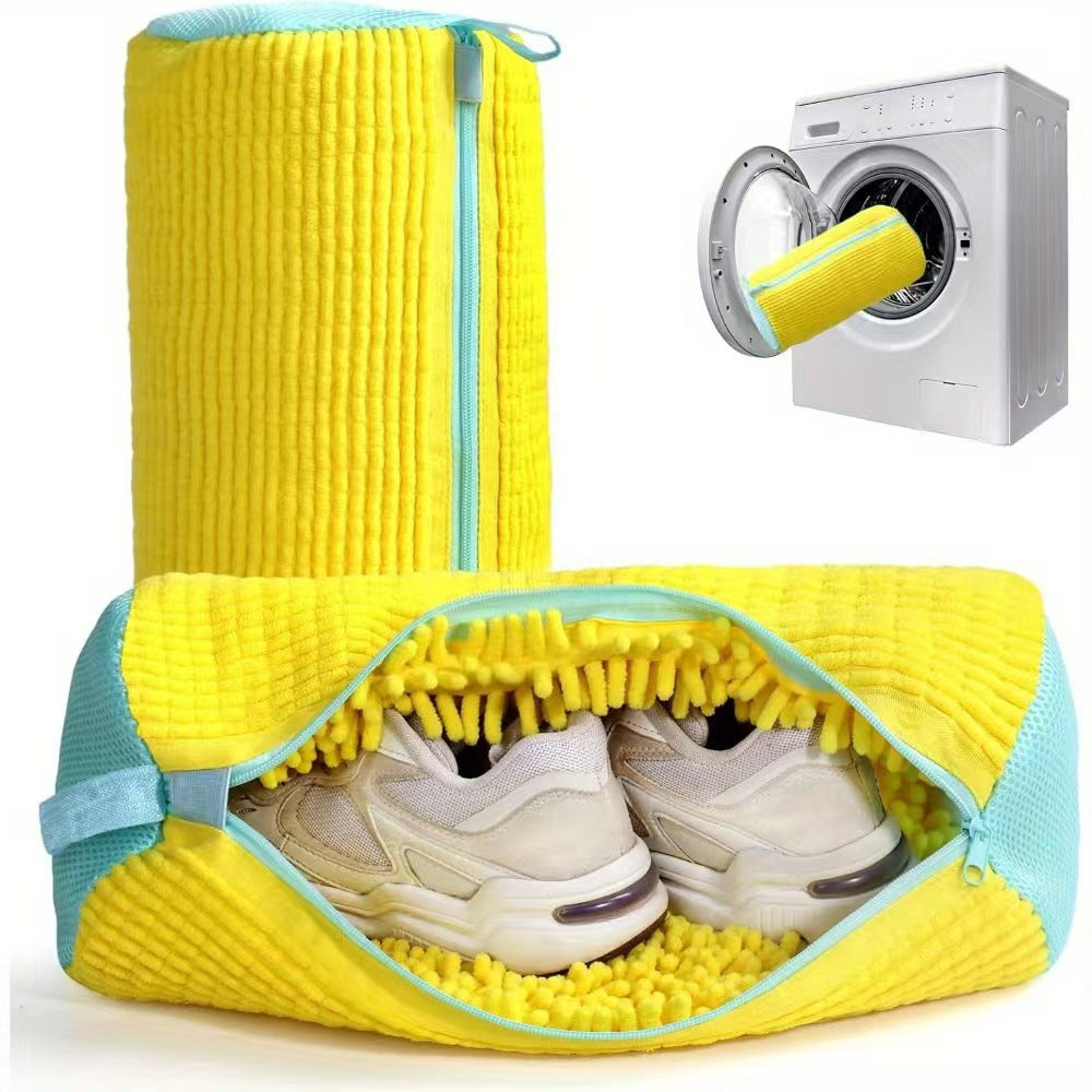 Shoe Laundry Bag, Tear-Resistant Padded Net Protector for Machine Washing, Polyester Nylon Wash Bags for Shoes