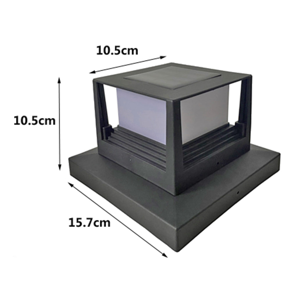 Waterproof LED Solar Pillar Light For Patio Fence Column Garden Light Outdoor Courtyard Sunlight Pa 5
