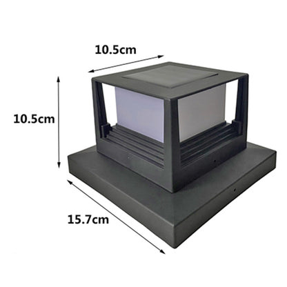Waterproof LED Solar Pillar Light For Patio Fence Column Garden Light Outdoor Courtyard Sunlight Pa 5