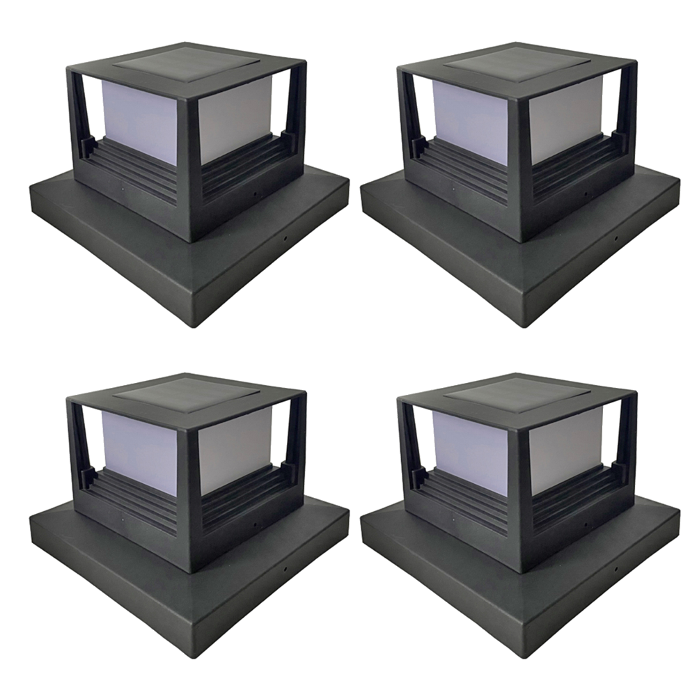 Waterproof LED Solar Pillar Light For Patio Fence Column Garden Light Outdoor Courtyard Sunlight Pa 7