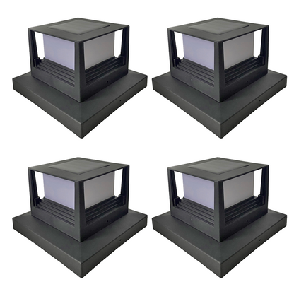 Waterproof LED Solar Pillar Light For Patio Fence Column Garden Light Outdoor Courtyard Sunlight Pa 7