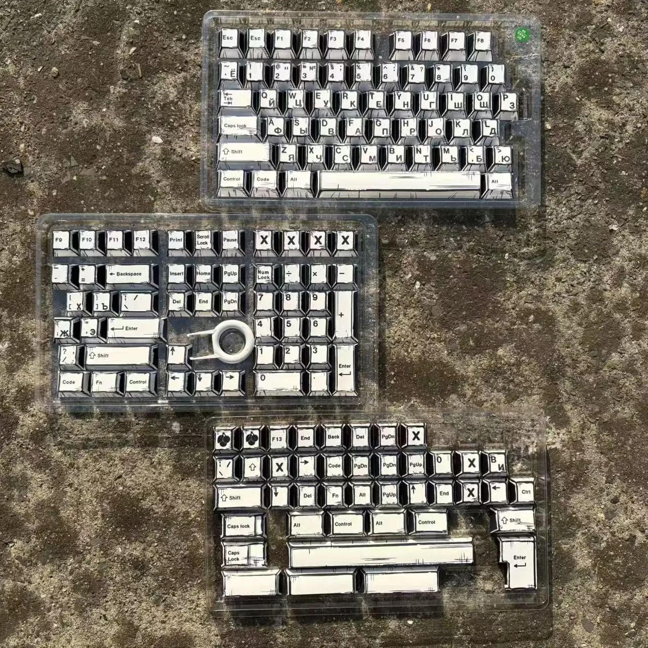 Comic Style PBT Keycap Set For Mechanical Keyboards 151 Keys Cherry Profile 11