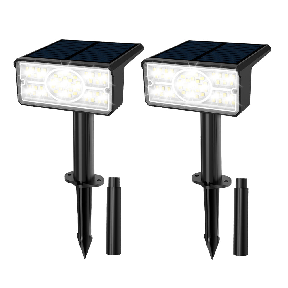 Solar Power Light Outdoor, IP65 Solar Lamp, Green Blue Solar Garden Spotlight Wall Light