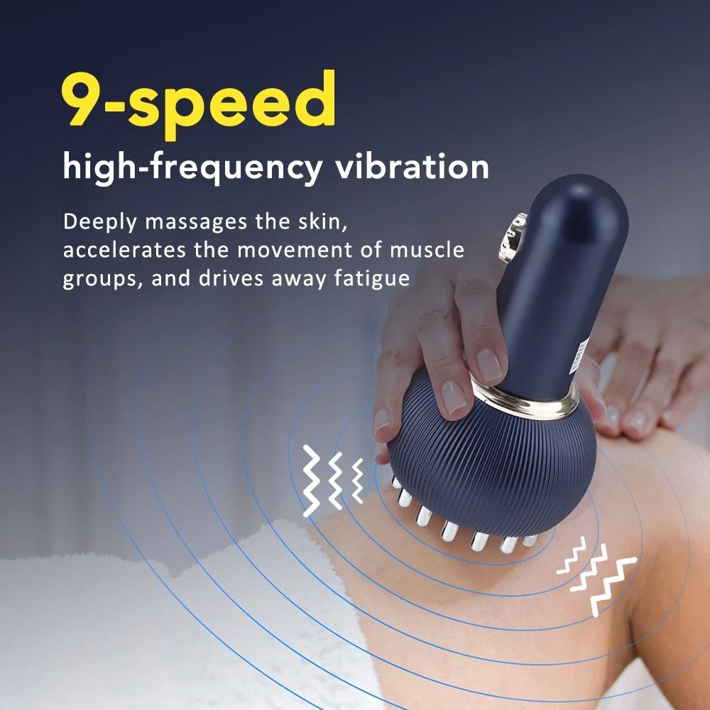 Wireless Heated Guasha Massager For Body Shaping And Lymphatic Drainage 4