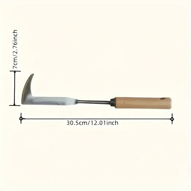 HeavyDuty Carbon Steel Hand Shovel Ergonomic Grip Manual Weeding Tool For Road Cracks  Gardens 4