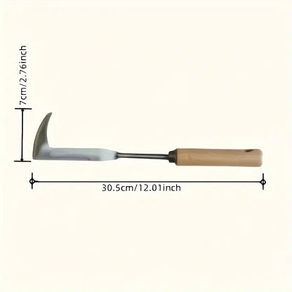 HeavyDuty Carbon Steel Hand Shovel Ergonomic Grip Manual Weeding Tool For Road Cracks  Gardens 4