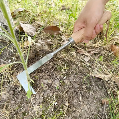 Heavy-Duty Carbon Steel Hand Shovel, Ergonomic Grip Manual Weeding Tool for Road Cracks & Gardens
