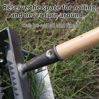 Wheeled Hand Push Garden Weeder With Saw Tooth Blade For Fast Weed Removal And Soil Loosening 4