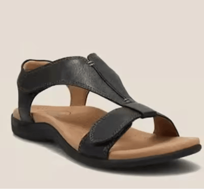 UZZDSS Comfort Wedge Sandals Breathable Summer Slip On Shoes 1