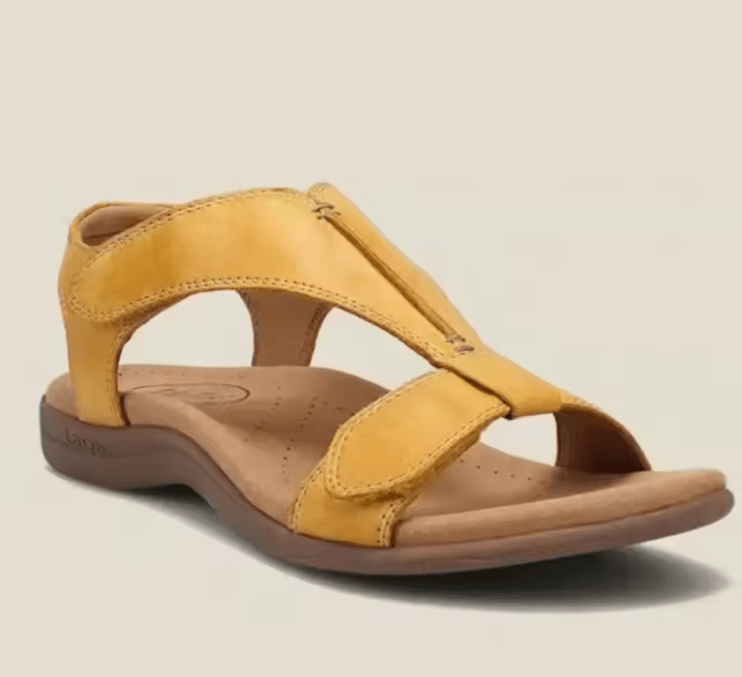 UZZDSS Comfort Wedge Sandals Breathable Summer Slip On Shoes 3