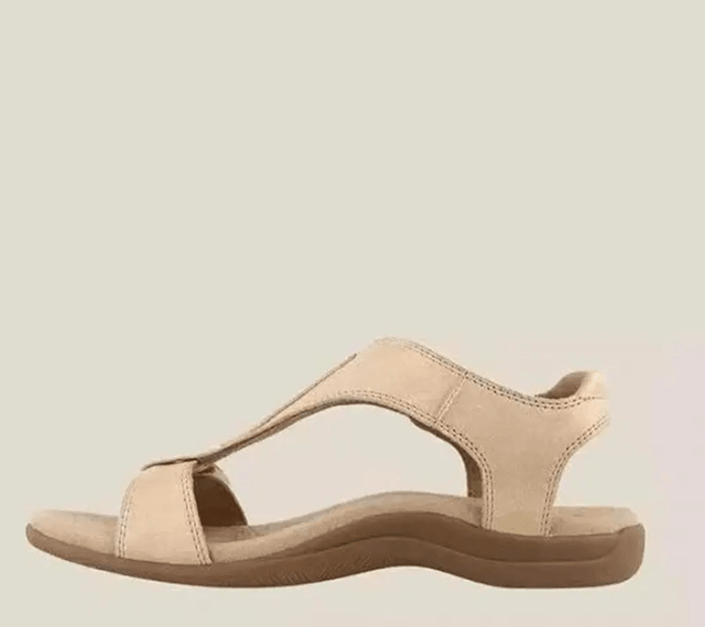 UZZDSS Comfort Wedge Sandals Breathable Summer Slip On Shoes 5