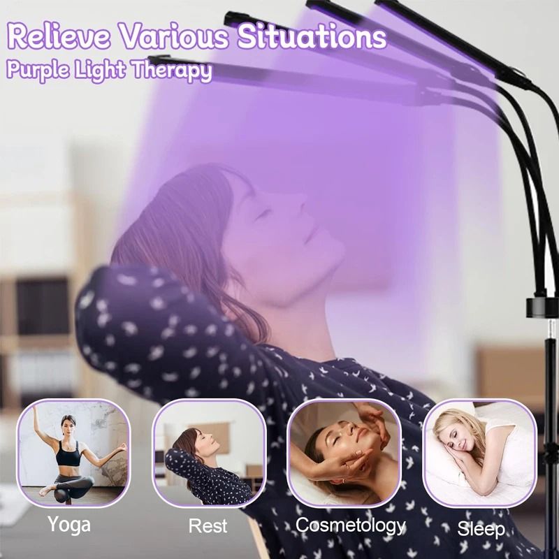 Ultraviolet Tanning And Skin Care Lamp With Tripod And 60W Purple Light 1