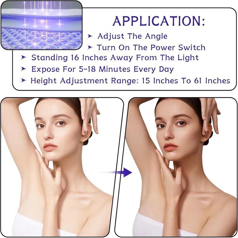 Ultraviolet Tanning And Skin Care Lamp With Tripod And 60W Purple Light 4