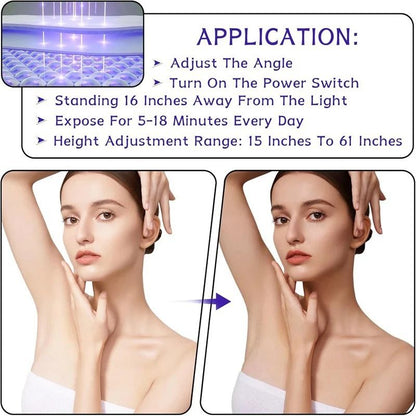 Ultraviolet Tanning And Skin Care Lamp With Tripod And 60W Purple Light 4