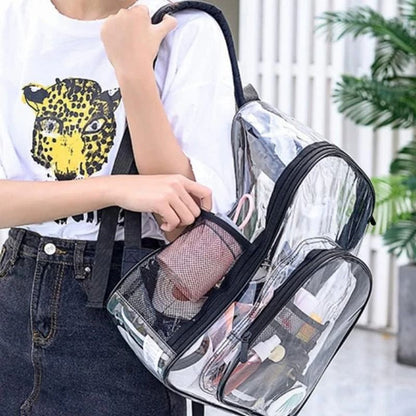Clear Waterproof Backpack With Large Capacity For School And Trave 2