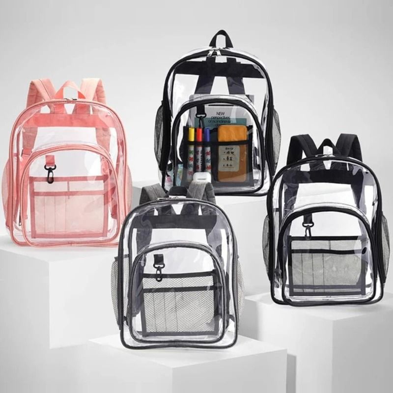 Clear Waterproof Backpack With Large Capacity For School And Trave 3