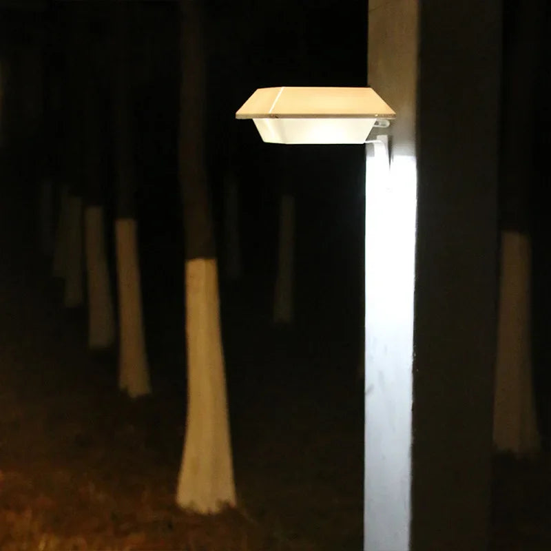 LED Solar Street Security Flood Light Outdoor, Waterproof 12 LEDs, Auto On Off Dusk to Dawn, for Patio Yard Door Lightin