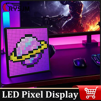 AirPix Creative Programmable LED Pixel Display – App Controlled RGB Pixel Art Panel for DIY Digital Light Animations