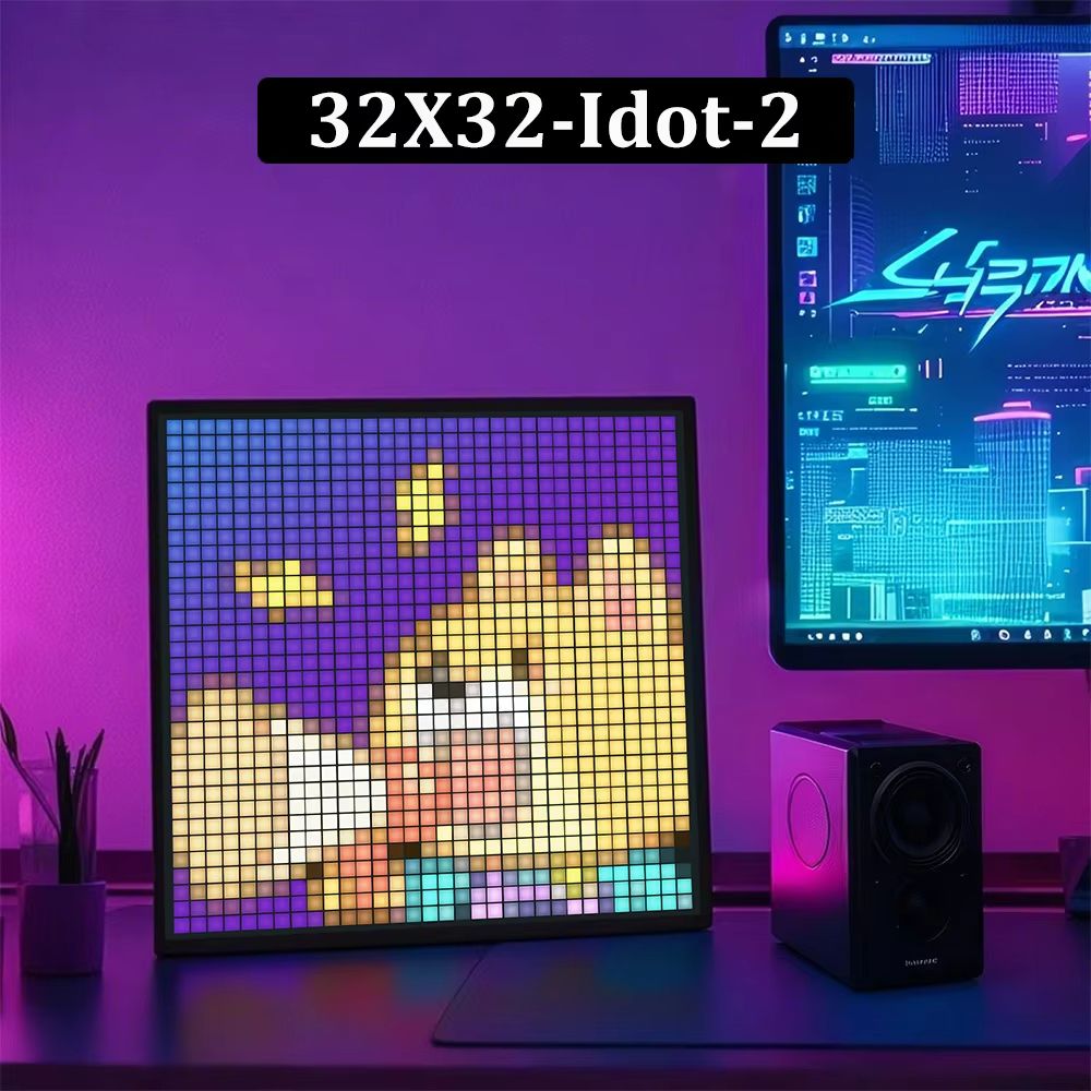 AirPix Creative Programmable LED Pixel Display  App Controlled RGB Pixel Art Panel For DIY Digital  8