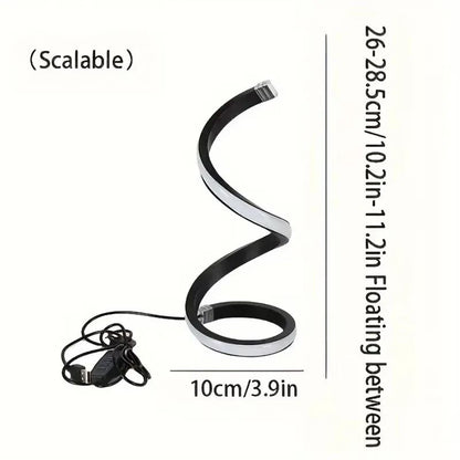 Modern LED Spiral Table Lamp For Bedroom And Office Decor 5