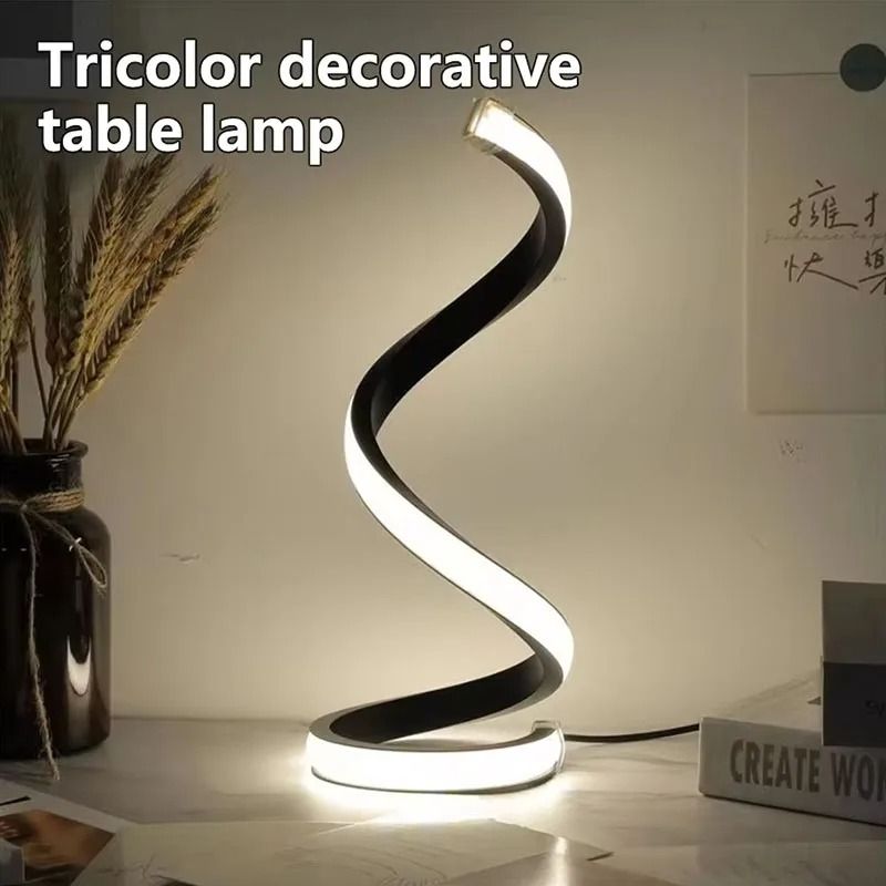 Modern LED Spiral Table Lamp For Bedroom And Office Decor 6