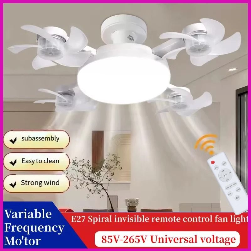 Modern Ceiling Fan Lamp With Remote Control For Bedroom Kitchen Or Restaurant Decor 1