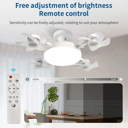 Modern Ceiling Fan Lamp With Remote Control For Bedroom Kitchen Or Restaurant Decor 2