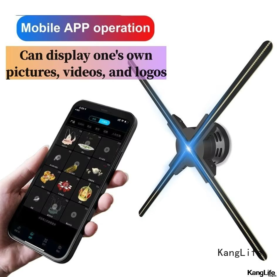 ClearView Pro 3D Hologram Fan Display – WiFi Holographic Projector for Stunning Commercial Hologram Display