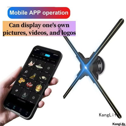 ClearView Pro 3D Hologram Fan Display – WiFi Holographic Projector for Stunning Commercial Hologram Display