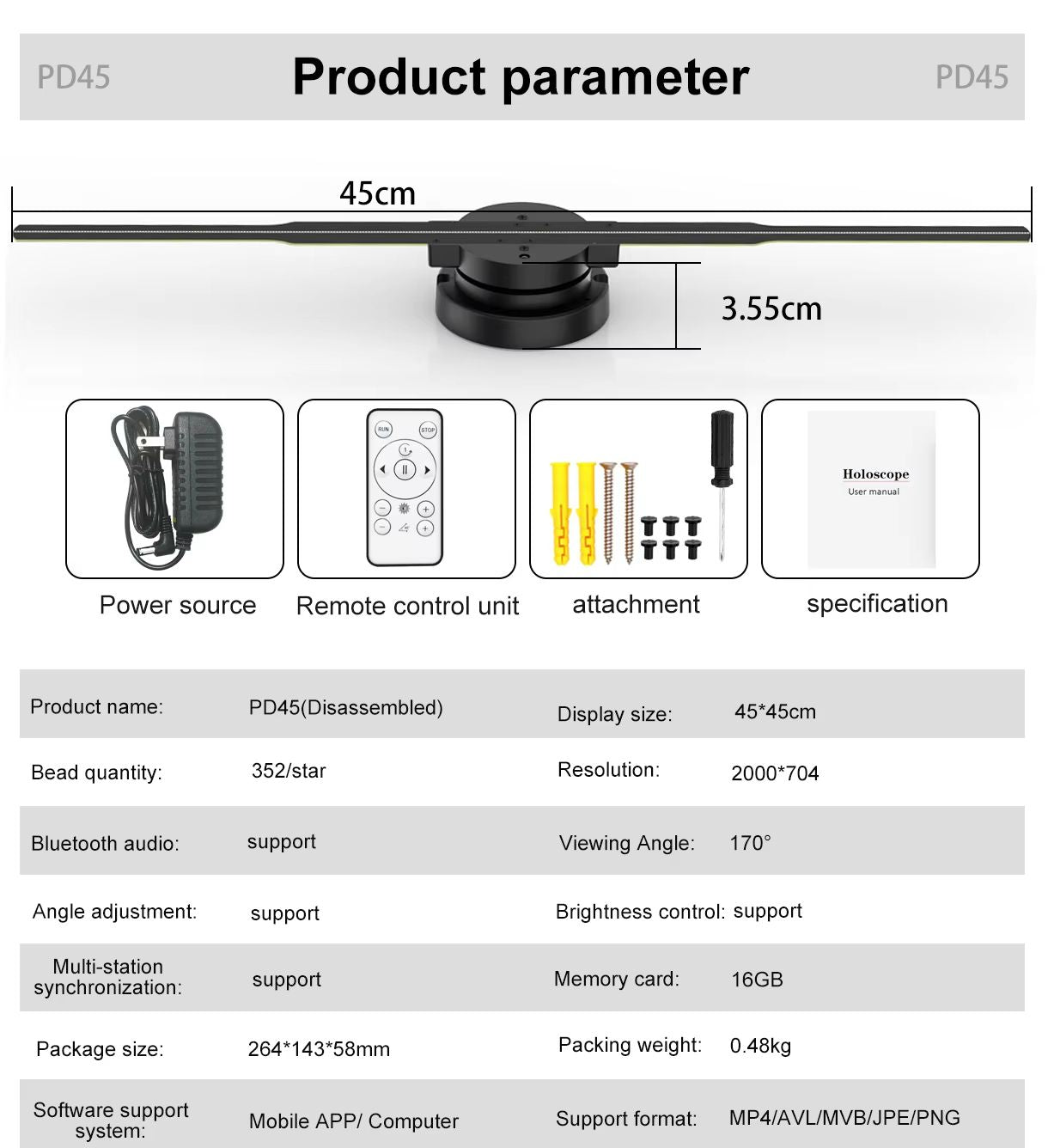 ClearView Pro 3D Hologram Fan Display  WiFi Holographic Projector For Stunning Commercial Hologram  9