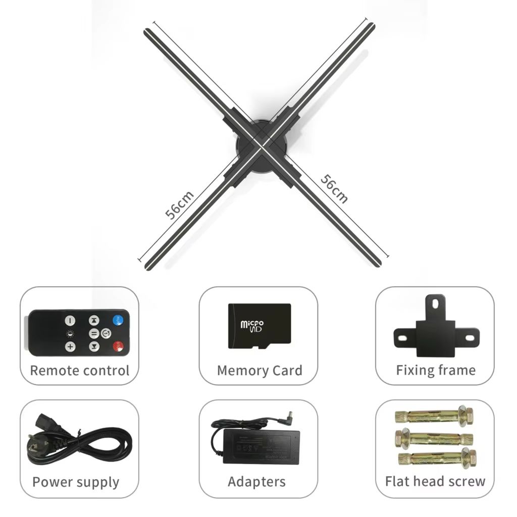 ClearView Pro 3D Hologram Fan Display  WiFi Holographic Projector For Stunning Commercial Hologram  12