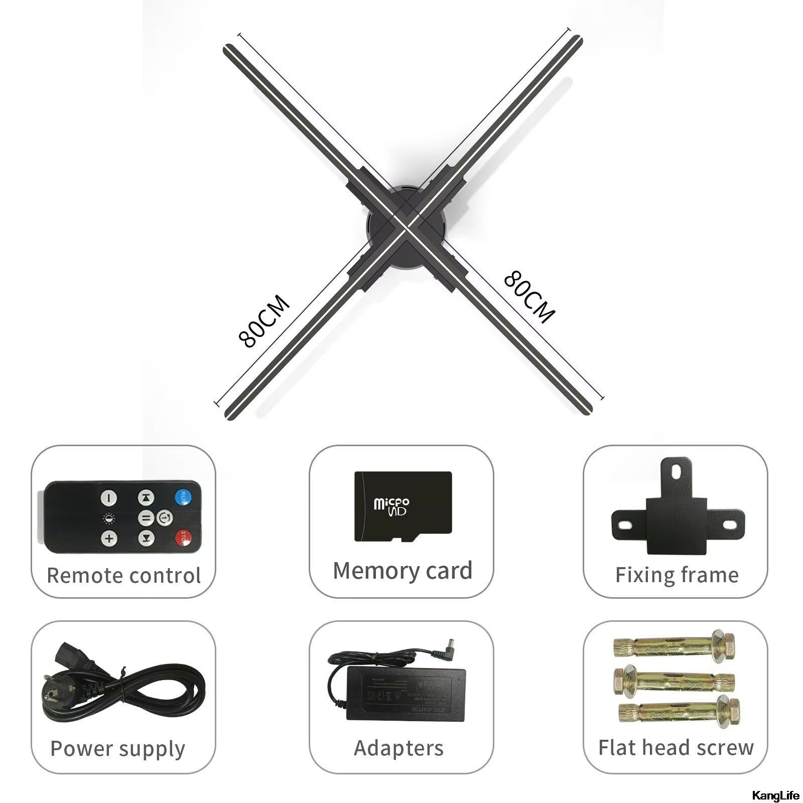 ClearView Pro 3D Hologram Fan Display  WiFi Holographic Projector For Stunning Commercial Hologram  16