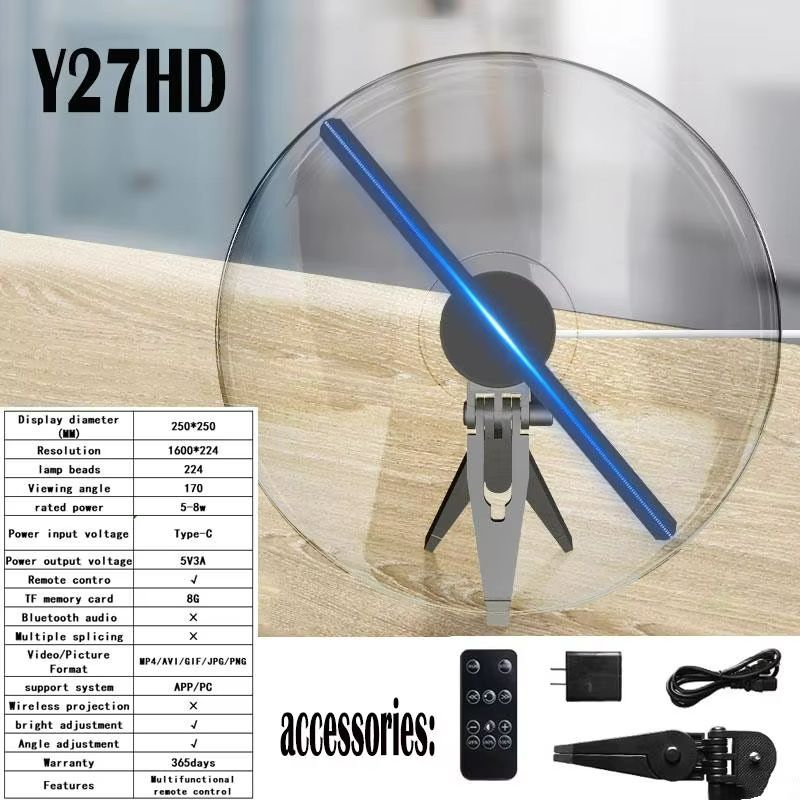 ClearView Pro 3D Hologram Fan Display  WiFi Holographic Projector For Stunning Commercial Hologram  7