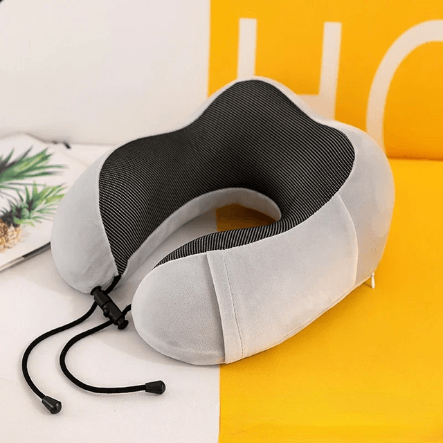 RestEase Memory Foam Travel Neck Pillow Cervical Support 1