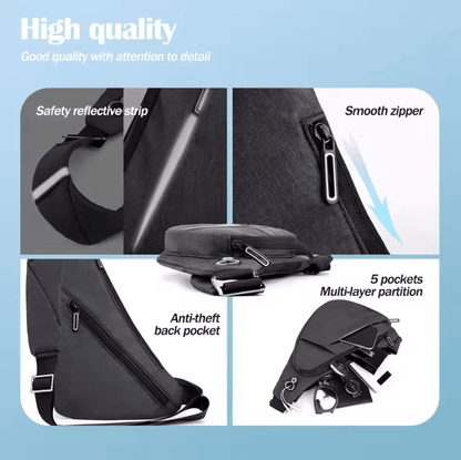UrbanGuard AntiTheft Sling Chest Bag Crossbody Daypack 1