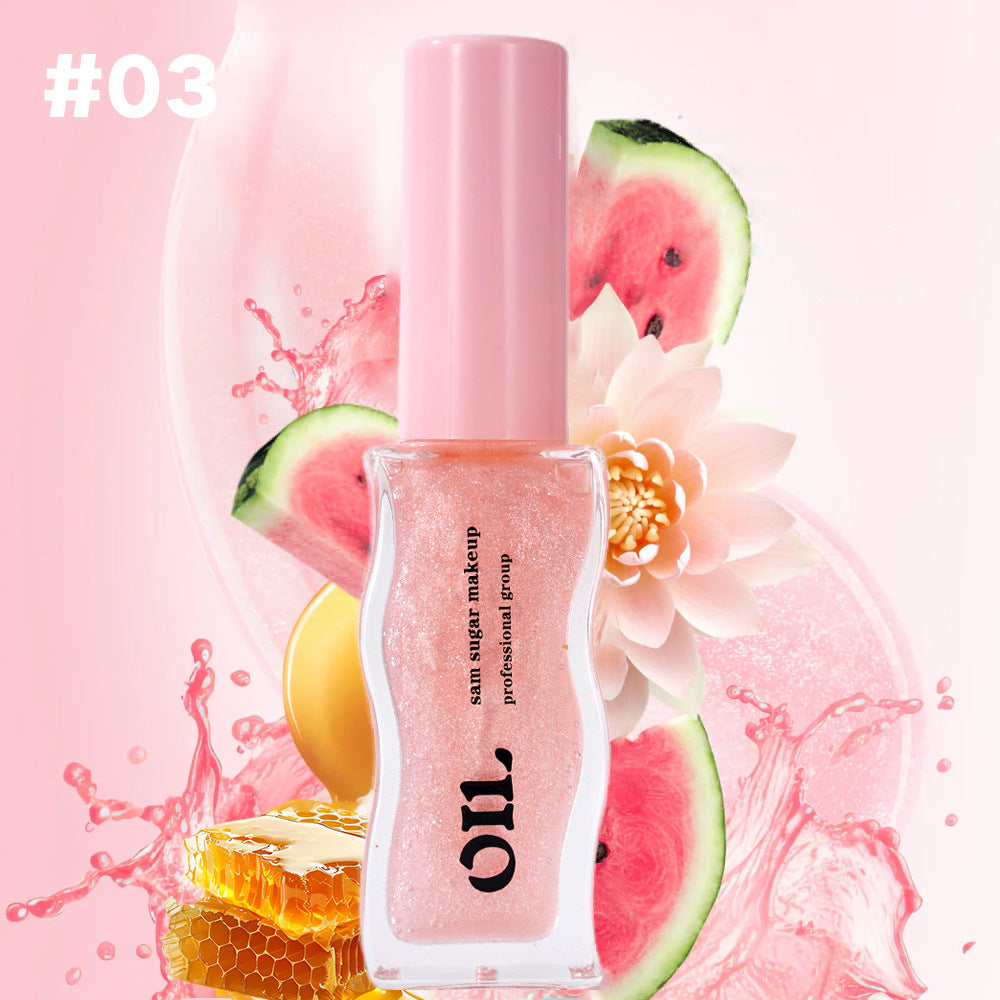 Strawberry Fruit Honey Lip Oil Sexy Plump Lip Jelly Tinted Lip Liquid Waterproof Hydrating Oil Lipg 3