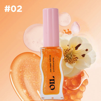 Strawberry Fruit Honey Lip Oil Sexy Plump Lip Jelly Tinted Lip Liquid Waterproof Hydrating Oil Lipg 4