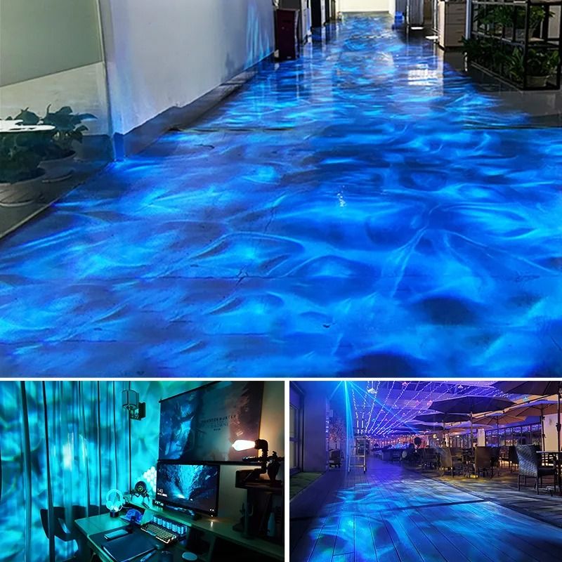 Waterproof Outdoor Water Wave Projector Light With Ocean Effect And Gobo Patterns 4