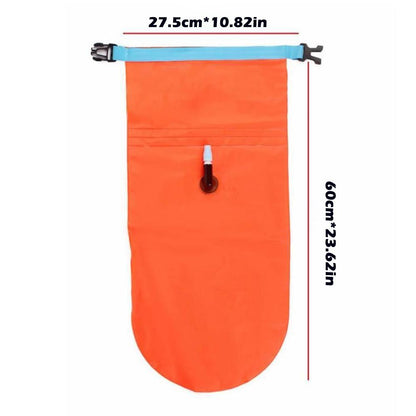 Inflatable Open Swimming Buoy Tow Float Dry Bag Double Air Bag With Waist Belt For Water Sports  Sa 6