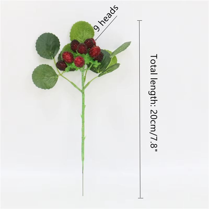 BerryJoy 9 Head Artificial Strawberry Plant Pot  Realistic Strawberry Potted Decoration For Wedding 2