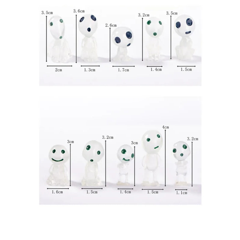 10Piece Miniature Luminous Landscape Decorations Princess Shape Home Decor For Garden Yard  Indoor  4
