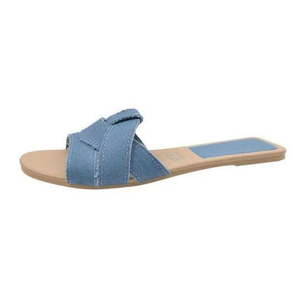 Fashion Slippers Women Sexy Flat Sandals Casual Ladies Sand Beach Slippers Elegant Fish Mouth Slippers for Women
