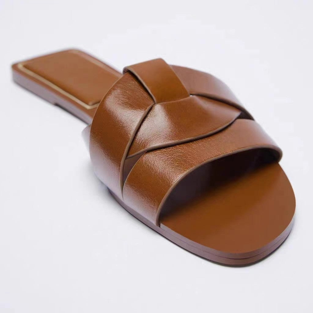 Fashion Slippers Women Sexy Flat Sandals Casual Ladies Sand Beach Slippers Elegant Fish Mouth Slippers for Women