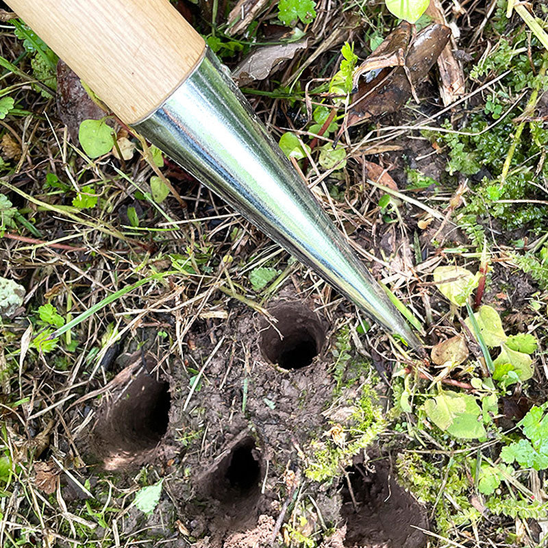 HeavyDuty Seed Transplanting  Planting Tool Ergonomic TShaped Gardening Hole Puncher For Bulbs Seed 2