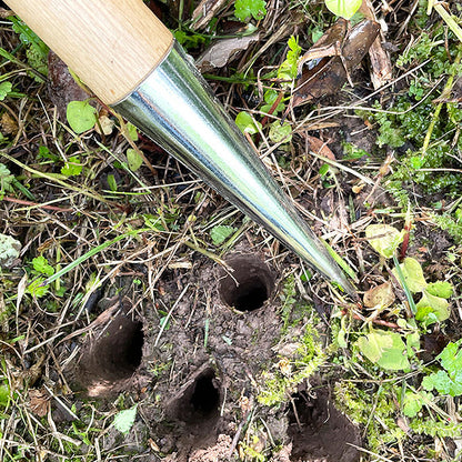 HeavyDuty Seed Transplanting  Planting Tool Ergonomic TShaped Gardening Hole Puncher For Bulbs Seed 2