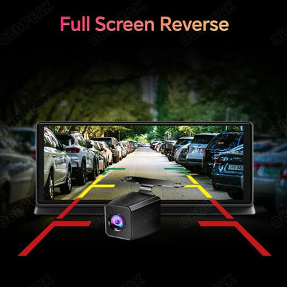 K2 Pro 113 Inch Car DVR 4K Dash Cam With Wireless CarPlay Android Auto AI Dual Lens Camera GPS Navi 4