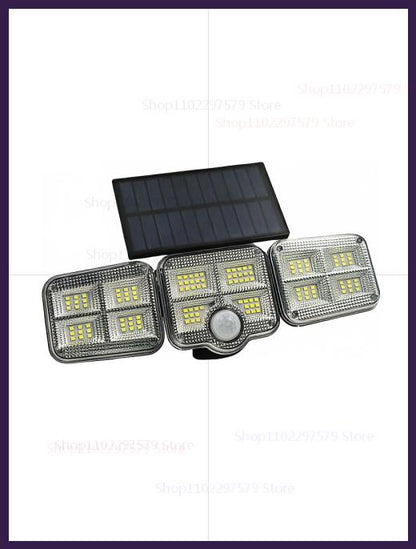 LED Solar Lights Outdoor Motion Sensor IP65 Waterproof Adjustable Head Wall Lamp for Garden, Yard, Patio & Security