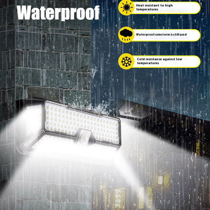 Solar Wall Light Human Sensor Lamp, Waterproof Garden Decoration Lighting, Solar Powered Outdoor Light 3 Modes