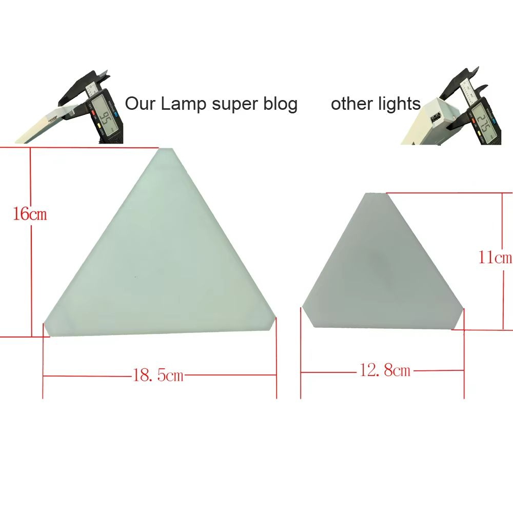 VividGlow Smart Triangle Lamp  Music Sync RGB Triangle LED Wall Light 2