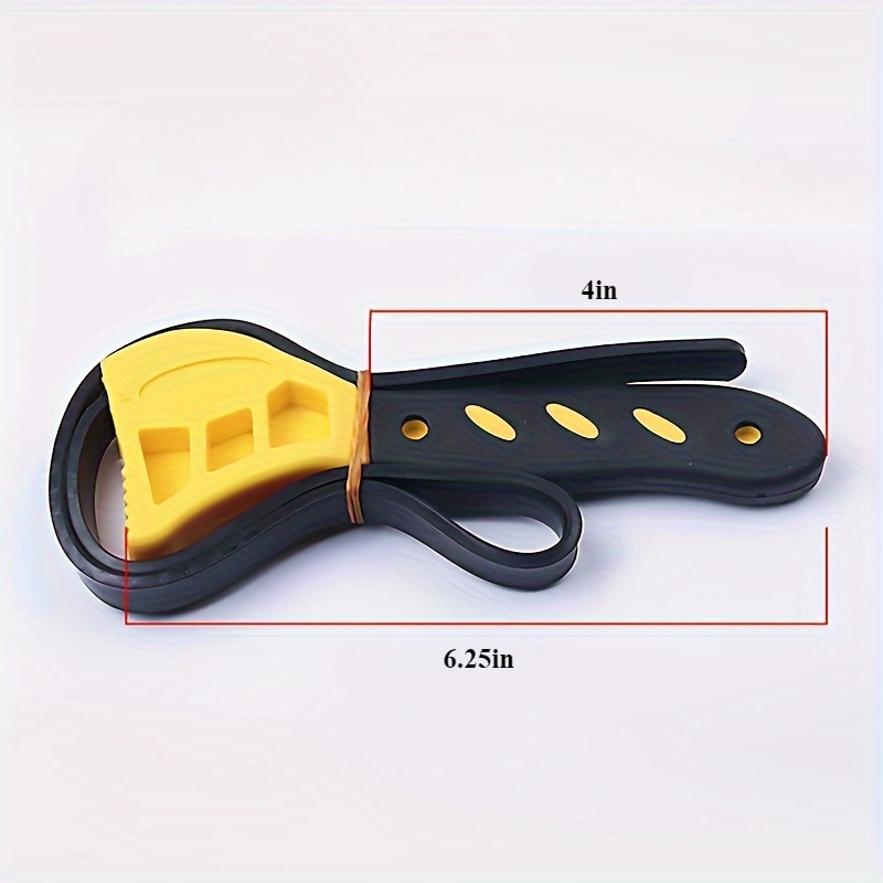 Belt Wrench & Oil Filter Puller, Adjustable Strap Spanner, Chain Wrench, Strap Opener & Disassembly Tool for Mechanics